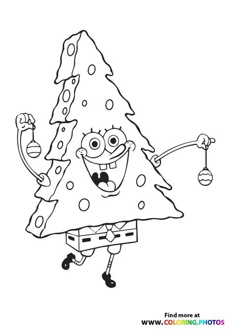 SpongeBob Christmas - Coloring Pages for kids