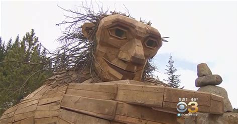 Giant Wooden Troll Causing Controversy In Colorado Neighborhood Cbs