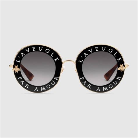 Shop The Round Frame Metal Sunglasses By Gucci Null Round Lens Sunglasses Luxury Sunglasses