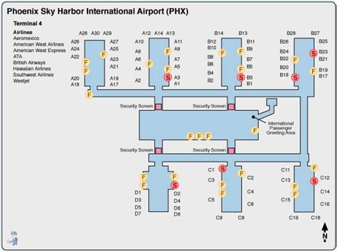 Sky Harbor Terminal Map Cinemergente