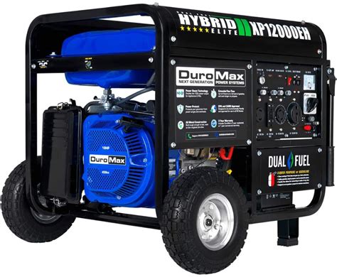 So unless you have a big place to fit many according to our research, wen df1100t is the most powerful portable generator that can produce 8300 running watts and 11,000 starting watts. Amazon.com : DuroMax XP12000EH Dual Fuel Portable Generator - 12000 Watt Gas or Propane Powered ...