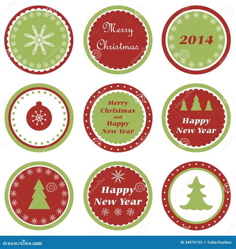 Christmas Cupcake Toppers Stock Vector Illustration Of Scrapbook