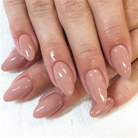 Not Sure Why But I Just Love The Neutral Tone Almond Shape Nail