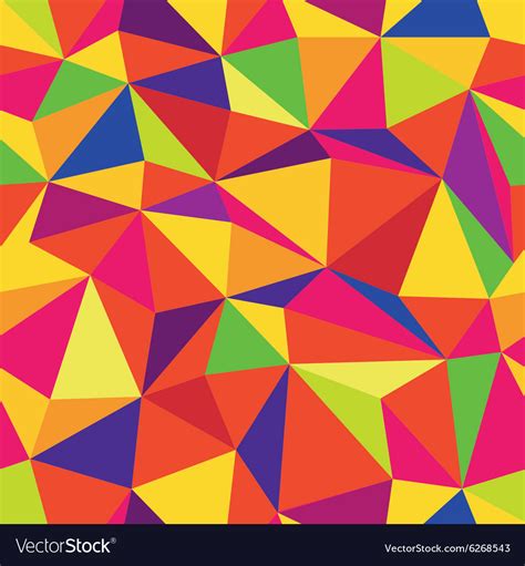 Colorful Triangle Seamless Pattern Royalty Free Vector Image