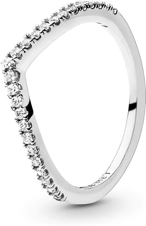 Pandora Women Silver Piercing Ring 196316cz 52 Uk Jewellery