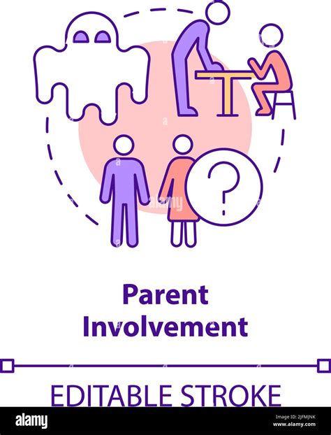 Parent Involvement Concept Icon Stock Vector Image And Art Alamy