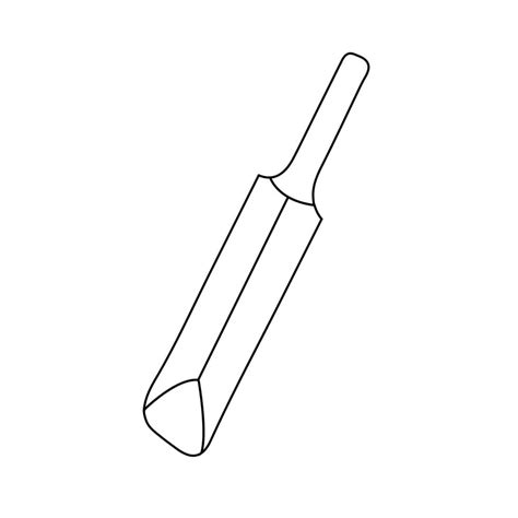 Cricket Bat Vector Coloring Page For Kids 23039919 Vector Art At Vecteezy