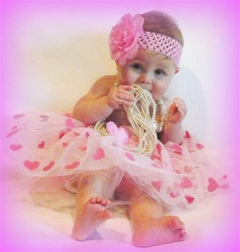 7 Month Baby Girl Adorable Valentinas Tutu Days And Months Months
