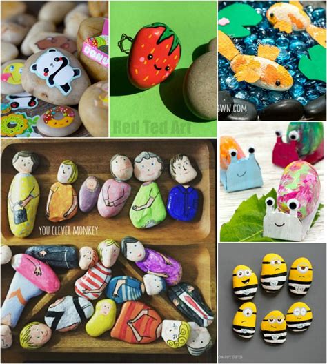 Rock Crafts For Kids 25 Creative Rock Painting Ideas • Color Made Happy