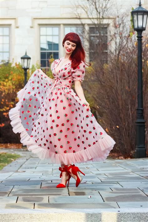 Buystrawberry Dress Designerfree Delivery