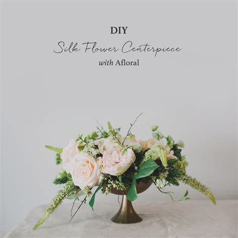 Diy Silk Flower Centerpiece Green Wedding Shoes
