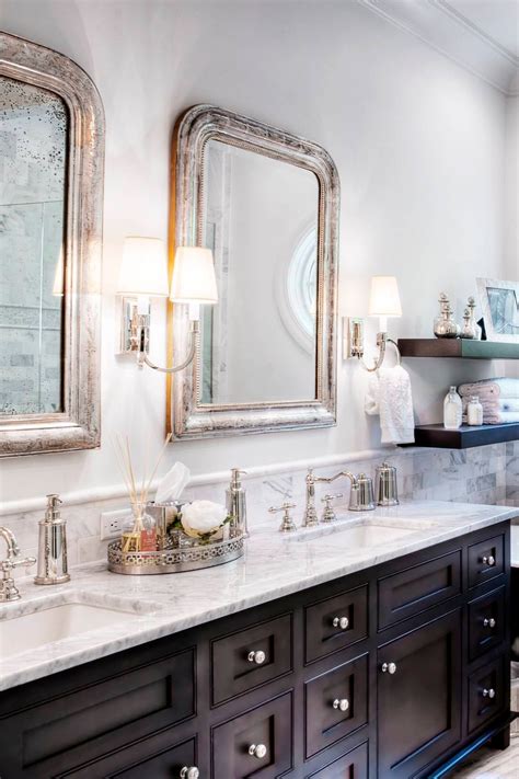 35 Dark Bathroom Cabinets With White Countertops Countertopsnews
