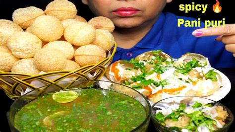 Unlimited Spicy 🔥 Pani Puri Dahi Puri Eating Challenge 🌶️🥵 Biharifoodibhauji Biharifood