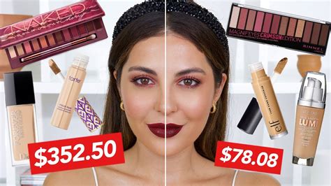 Full Face Of Dupes Drugstore Vs High End Makeup YouTube
