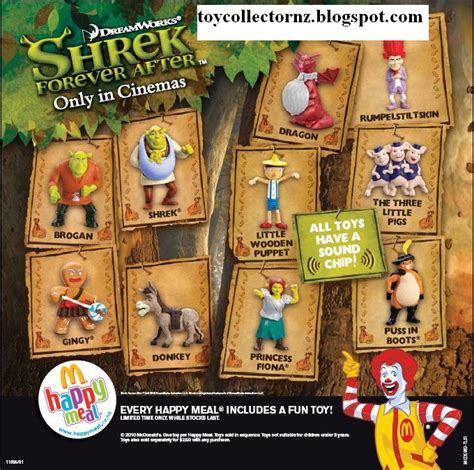 Mcdonalds Shrek Forever After Toys 2010 Toy Collector New Zealand