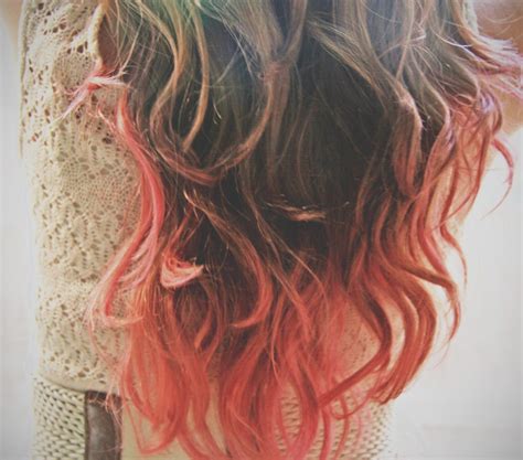 Doing This For Sure With Images Dipped Hair Coral Hair Hair
