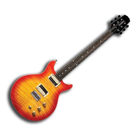 Hamer Sunburst Electric Guitar Cherry Sunburst Flame Maple Top Pro Scm