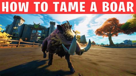 How To Tame A Boar Fortnite Youtube