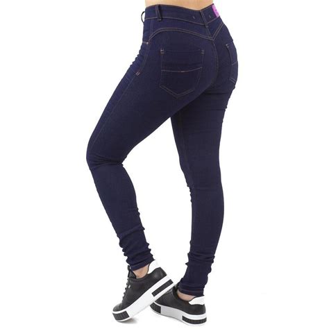 Calça Jeans Escura Skinny Básica Feminina Biotipo Azul Zattini