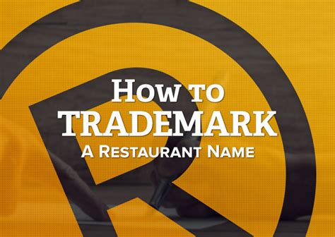 Slogans are one of the few things that stick to the minds of customers when they interact with a brand. How to Trademark a Restaurant Name in 4 Steps