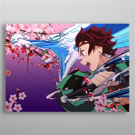 Demon Slayer Tanjiro Poster By Hacx7 Displate Anime Canvas