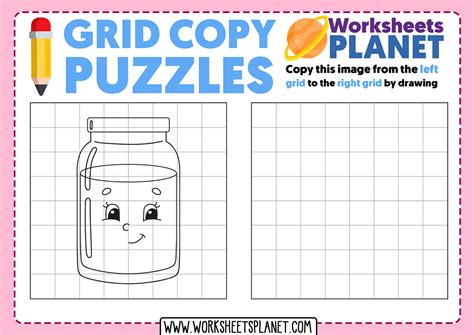 Copy The Picture Worksheets Drawing On The Grid