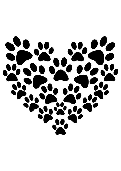 Love With Paw Print Svg Free Free Svg Cut Files