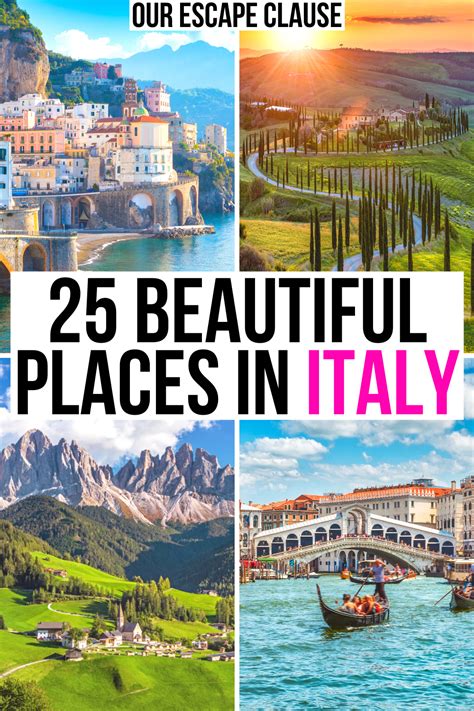 25 Best Places To Visit In Italy Map To Find Them Our Escape