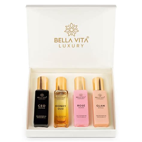 Bella Vita Organic Womens Luxury Perfume T Set 4x20 Ml