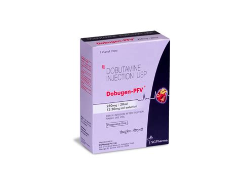 Dobugen Pfv Dobutamine Injection Usp Sgpharma