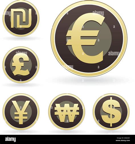World Currency Symbols Icon Sets Stock Vector Image And Art Alamy