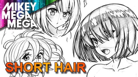 You can take your cue. How To Draw SHORT HAIR FOR ANIME MANGA - YouTube