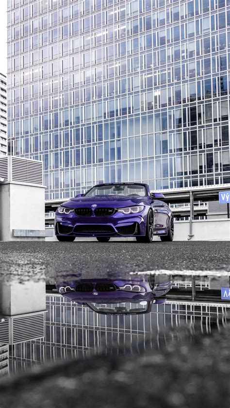 Download Wallpaper 1350x2400 Bmw M4 Bmw Car Convertible Purple