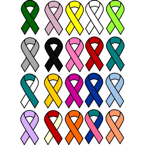 Cancer Ribbon Template Svg