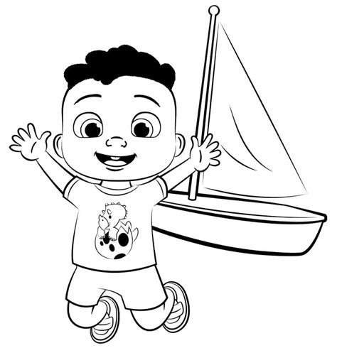 Cody From Cocomelon Coloring Page Download Print Or Color Online For