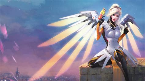 2560x1440 Mercy Overwatch Artwork 3 1440p Resolution Hd 4k Wallpapers