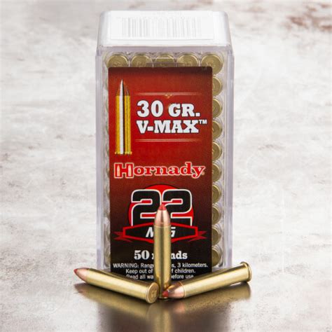 22 Magnum Wmr Ammunition For Sale Hornady 30 Grain V Max 50 Rounds