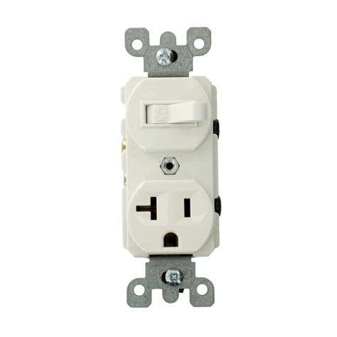 Leviton 20 Amp Commercial Grade Combination Single Pole Switch And