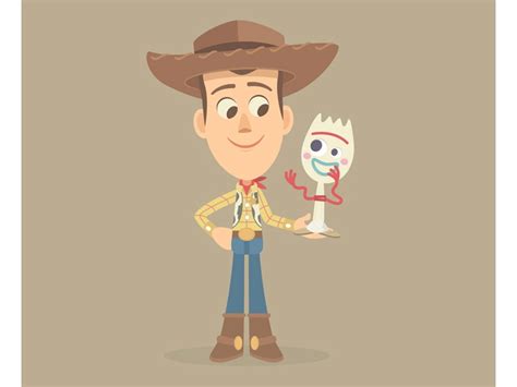 Woody And Forky By Jerrod Maruyama On Dribbble Disney Pixar Disney