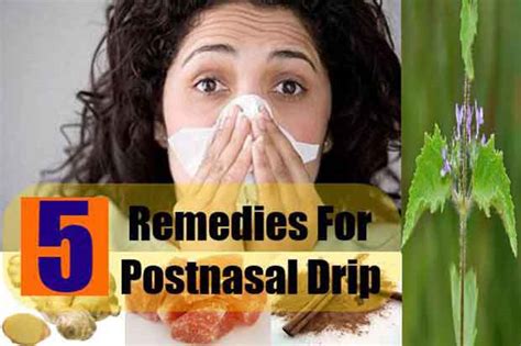 best 5 home remedies for postnasal drip