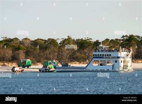Ferry Kgari Fraser Island Queensland Australia Stock Photo Alamy