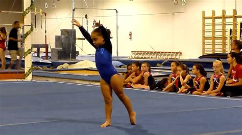 Level 2 Gymnastics Floor Routine Joelles First Meet Youtube