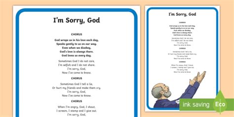 Free Im Sorry God Song Lyrics Teacher Made