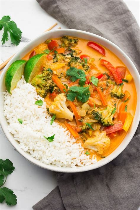 Vegetarian Thai Red Curry Jamie Oliver Howtocookaturkeybreastinaroaster