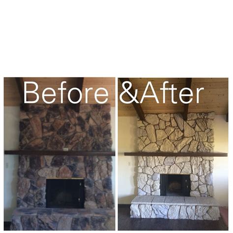Ugly Stone Fireplace Makeover Fireplace Guide By Linda