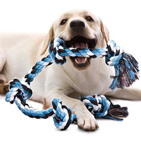 Kiliki Dog Rope Toys For Aggressive Chewers 3 Feet 5 Knots