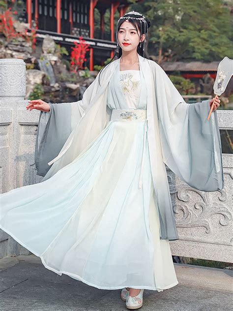Ancient Chinese Traditional Hanfu Aoqun Dress Female Fashion Hanfu