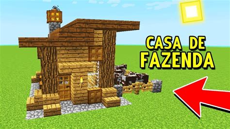 Como Construir Uma Casa De Fazenda No Minecraft Youtube