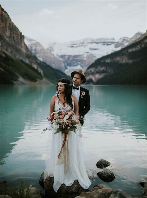 And your wedding should be, too. Lake Louise Elopement: Angie + Juan | Green Wedding Shoes