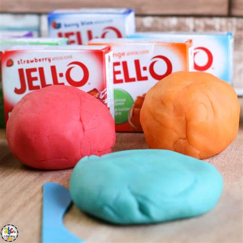 Jello Play Dough Receipe For A Sensory Play Activity Artofit
